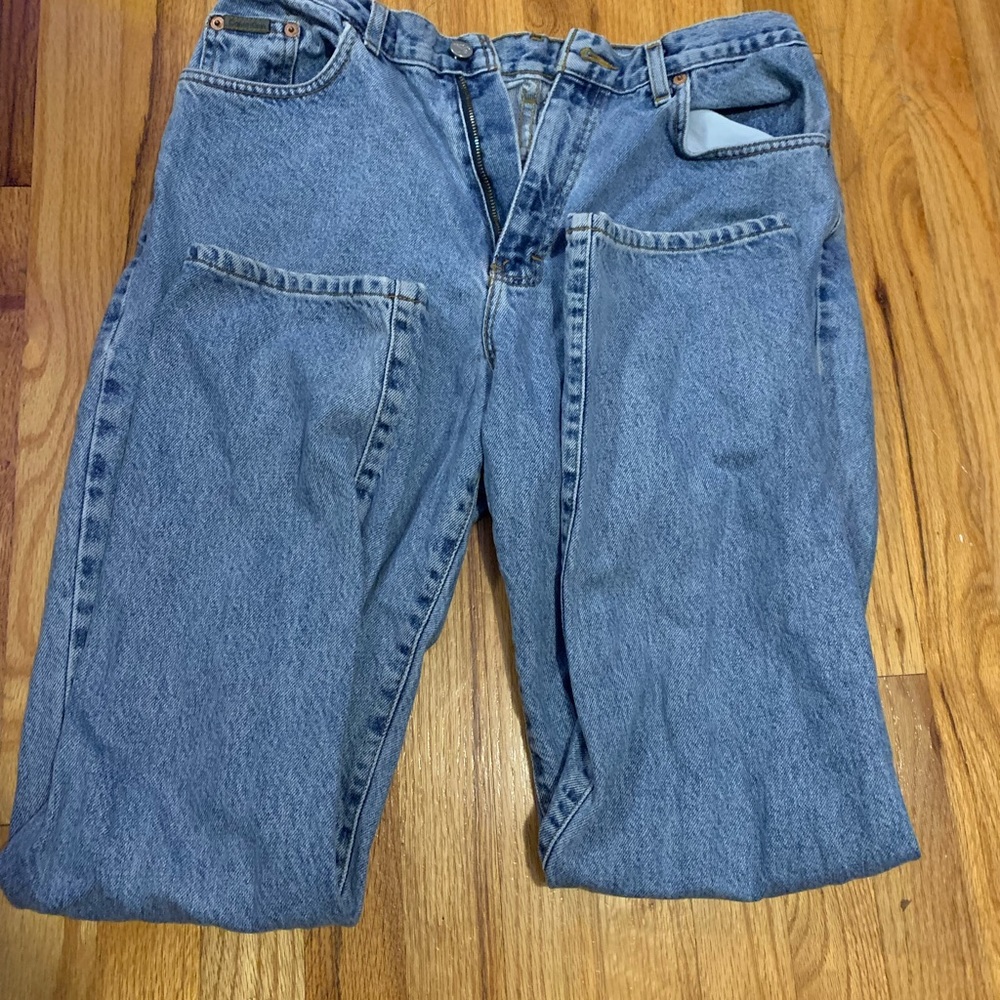 Womens size 14 Calvin Klein straight high waisted jeans!